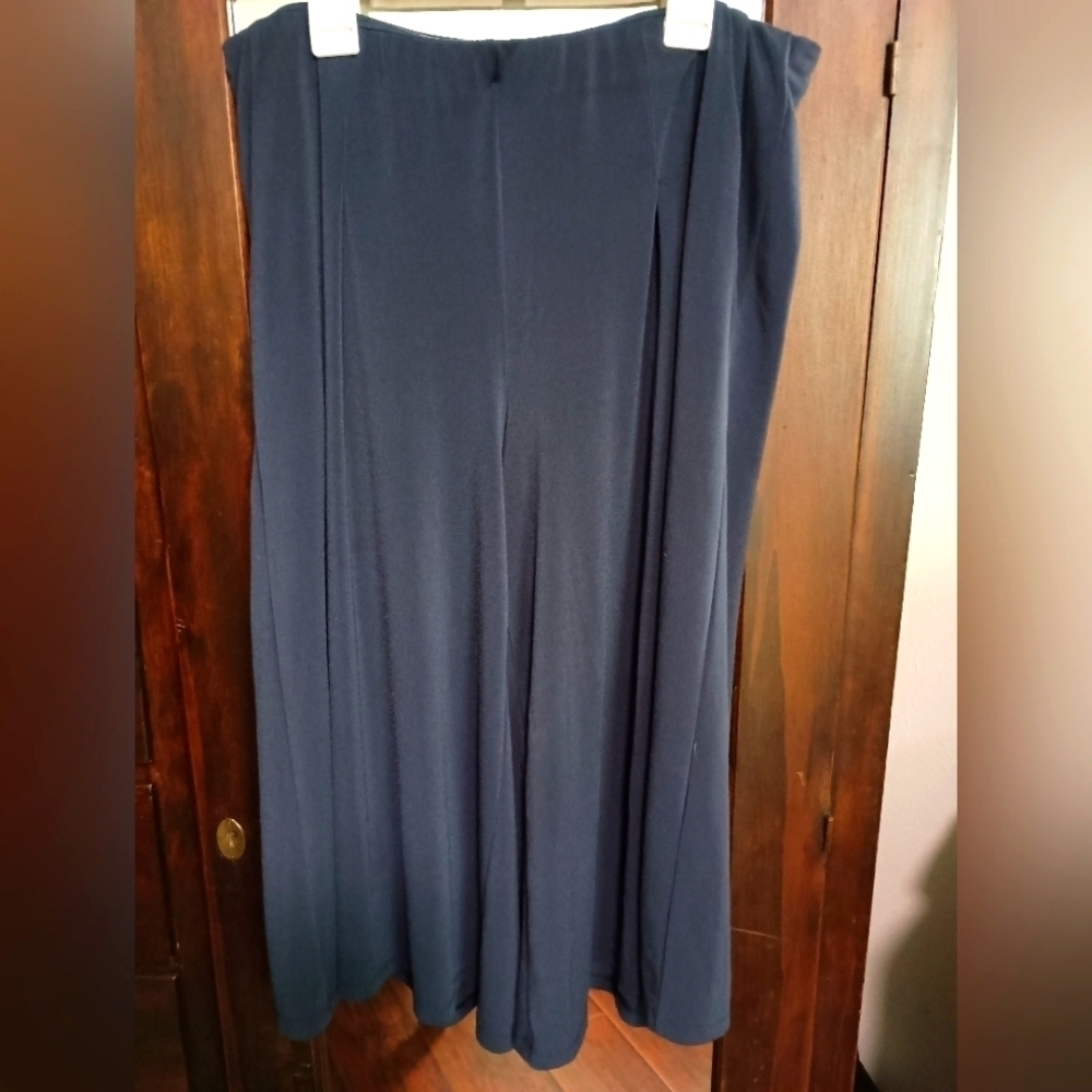 Lauren Ralph Lauren Elegant Navy Blue Gaucho Capri Pants_S